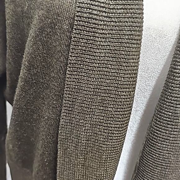 Michael Michael Kors for Macys Rich Olive Open Front Cropped Sweater Sz 1X (NWT) - Picture 6 of 12